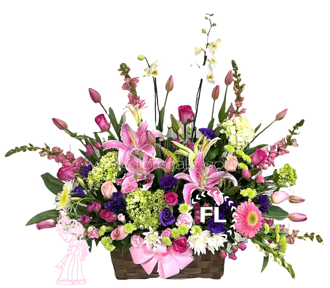 Canasta de flores finas surtidas CO-MA-78 | Florería Liz | Arreglos  florales en Monterrey