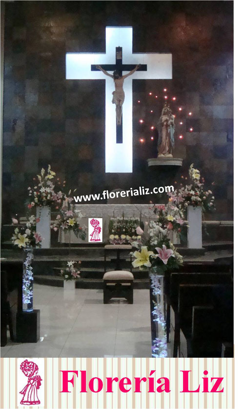 Decoración de Iglesia 9 E-IG-09 | Florería Liz | Arreglos florales en  Monterrey