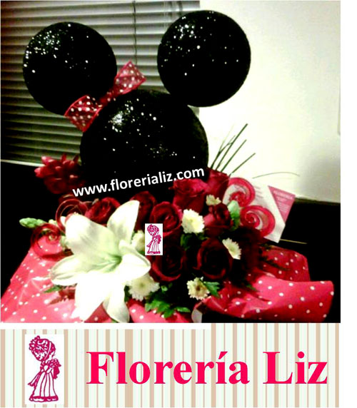 Minnie Mouse F-MAI-18 | Florería | Arreglos florales en Monterrey